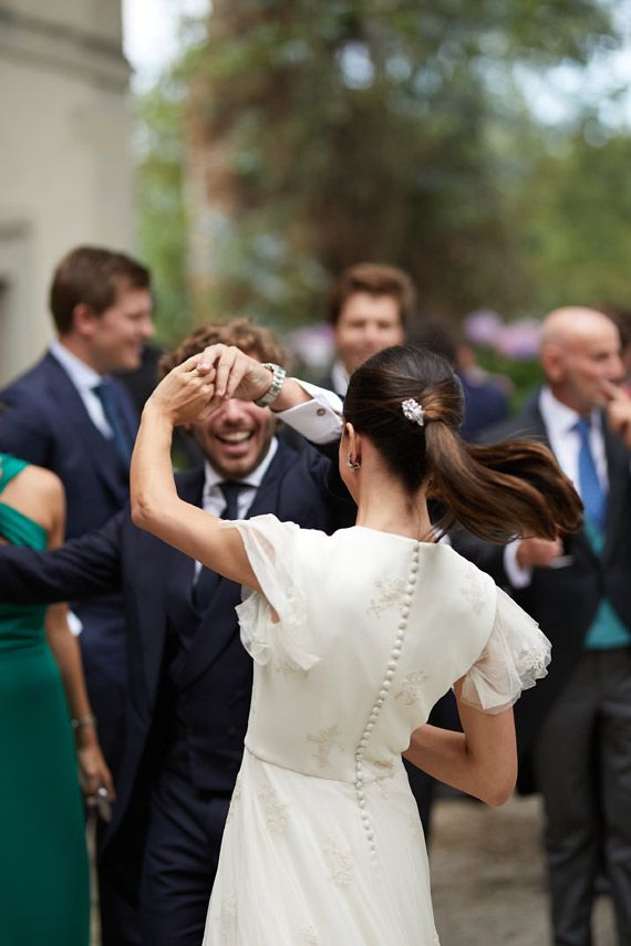 Laura Corsini en su boda