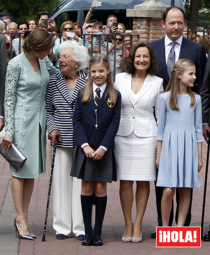 Letizia con su abuela, Menchu Álvarez del Valle