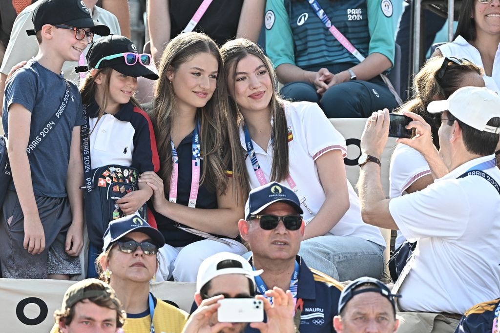 Leonor y Sofia durante los JJOO