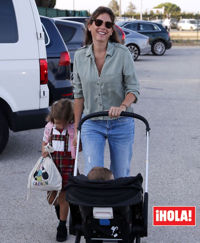 Lourdes Montes con sus hijos