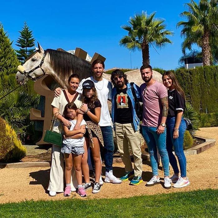 Sergio Ramos y Niña Pastori