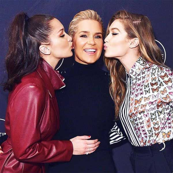 Yolanda, Bella y Gigi Hadid