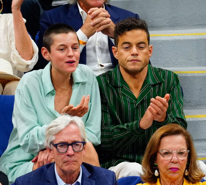 Rami Malek y Emma Corrin