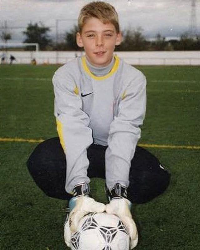 David de Gea en una foto de niño