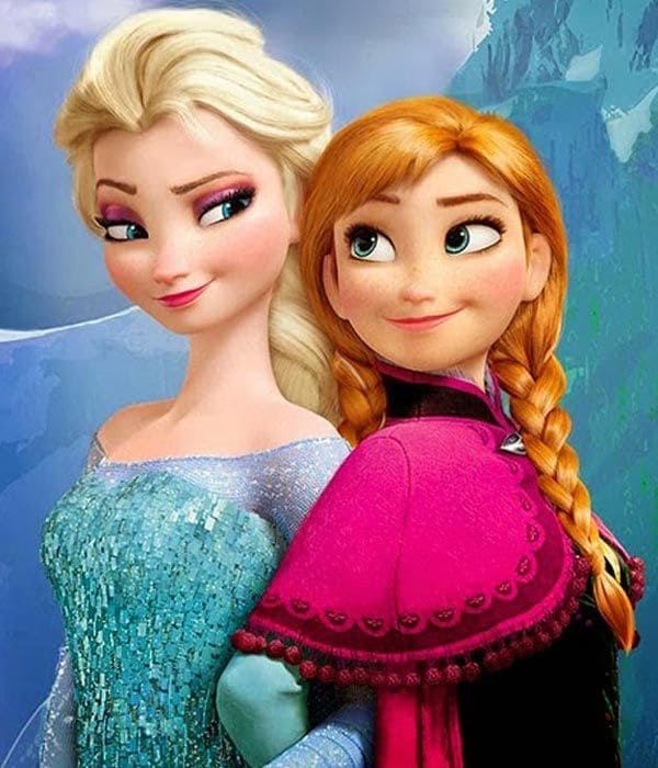 Hermanas y princesas, Frozen relata un mundo mágico en el que habitan dos princesas, Elsa y su hermana menor, la princesa Anna
