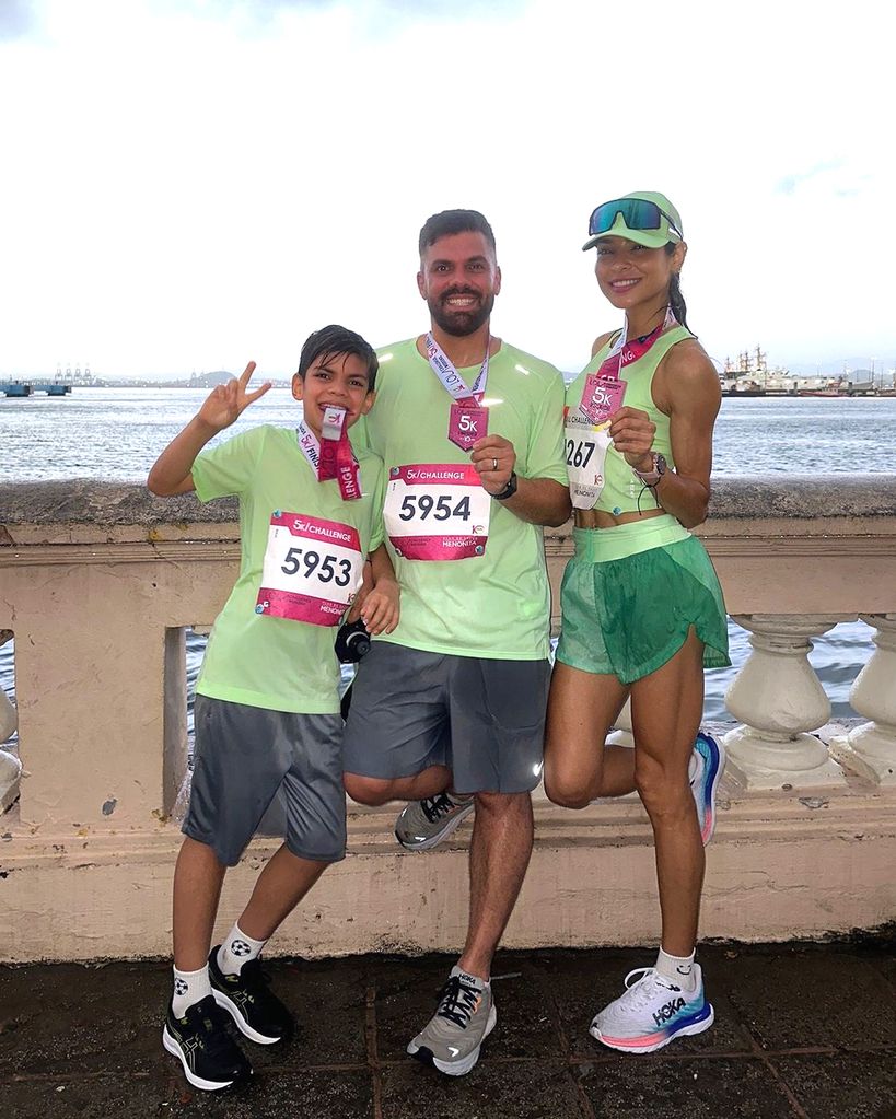 Alejandra Espinoza, Aníbal Marrero y su hijo Matteo