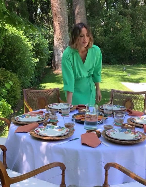 Tamara Falcó con vestido de Massimo Dutti