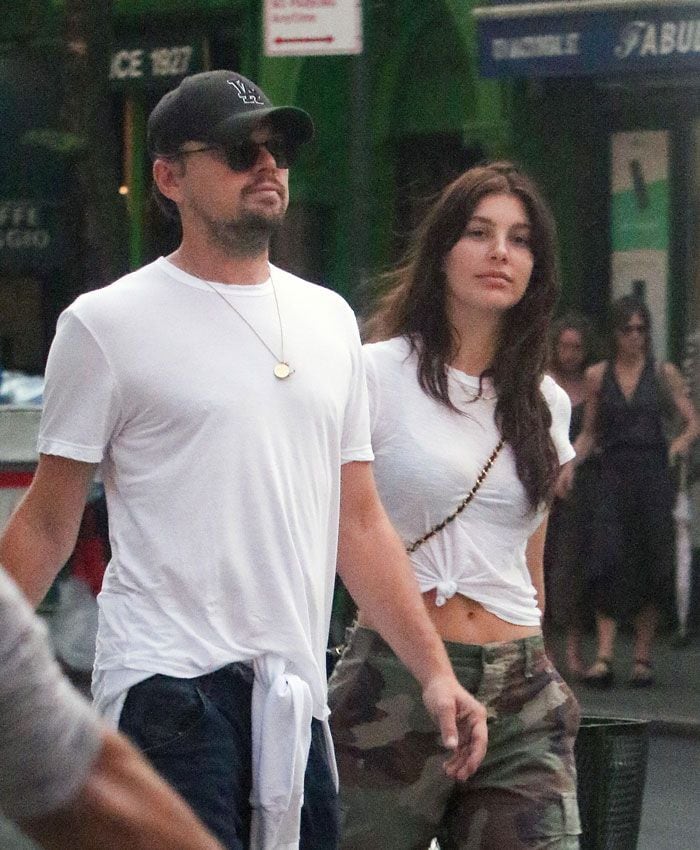 Leonardo DiCapro y Camila Morrone