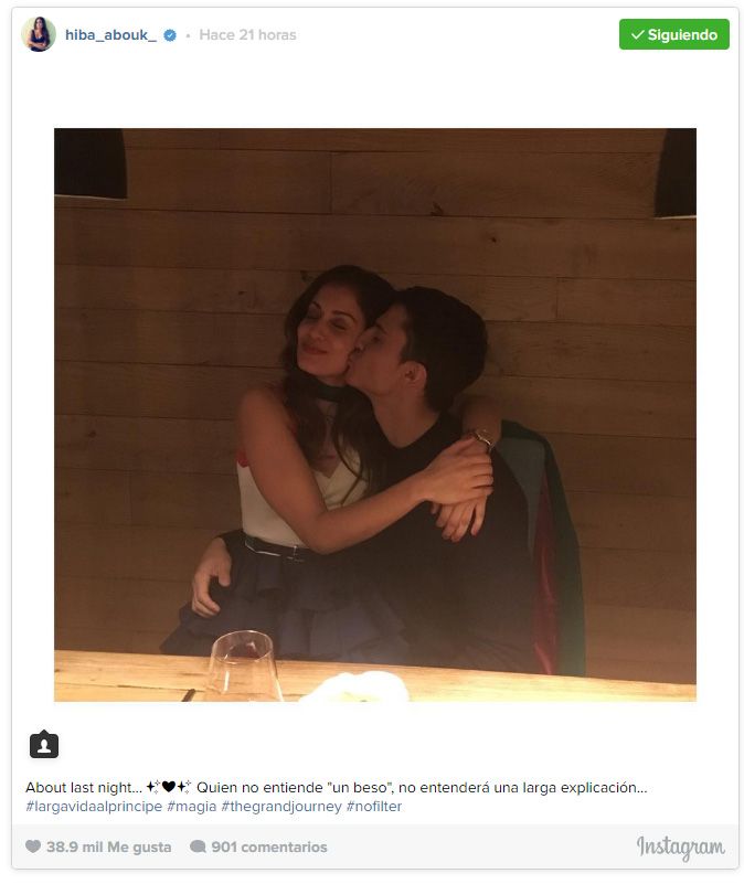 Así ha sido el reencuentro de Hiba Abouk con su "príncipe"