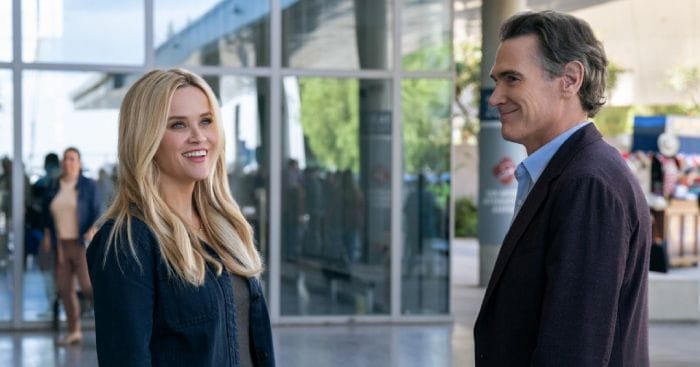 Reese Witherspoon y Billy Crudup en la tercera temporada de 'The Morning Show'