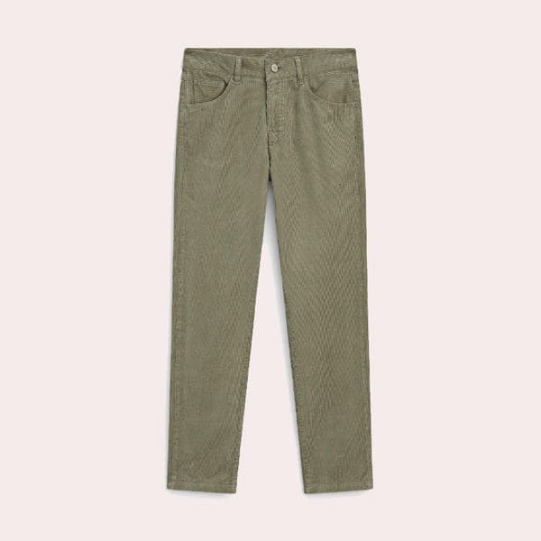 Pantalón straight pana massimo dutti