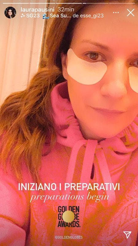 'Feliz pero un poco nerviosa', Laura Pausini se prepara para los Globos de Oro, ¿conseguirá el premio?