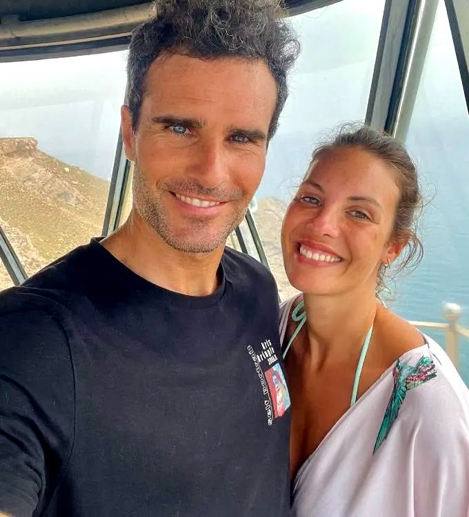 Jessica Bueno y Pablo Marqués durante las vacaciones