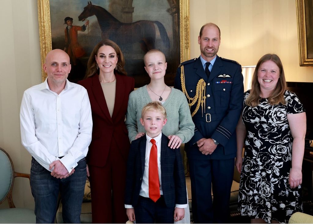 La princesa Kate y el príncipe William se reunieron con Liz Hatton y su familia.