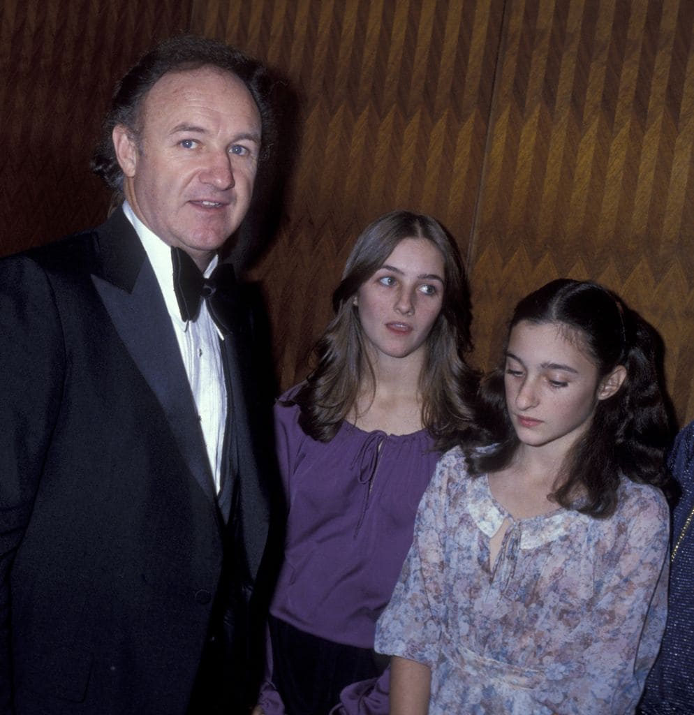 El actor, junto a sus hijas Elizabeht y Leslie, en el estreno de Superman en 1978