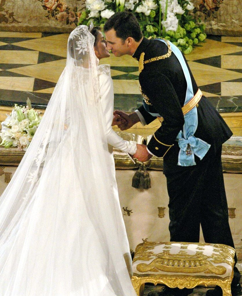 Doña Letizia el día de su boda con Felipe VI