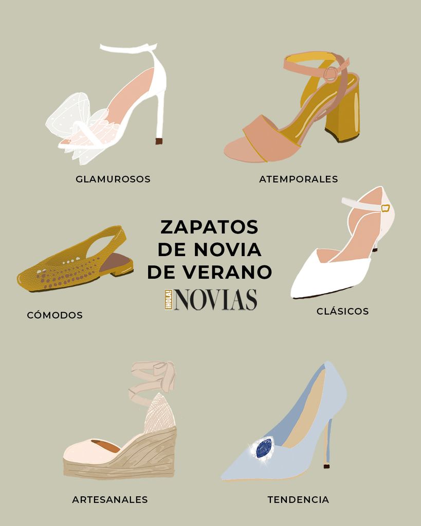 Zapatos de verano para novias