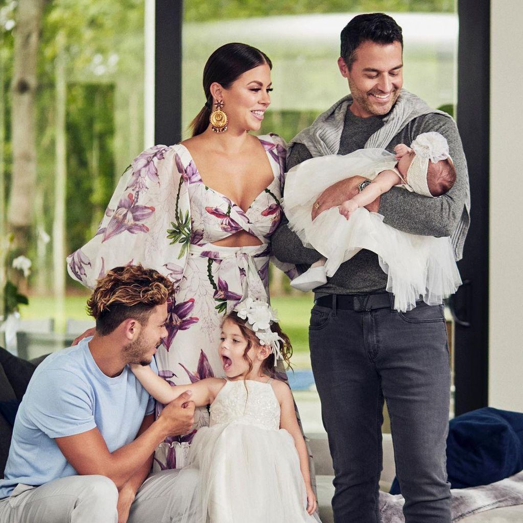 Ximena Duque y su familia