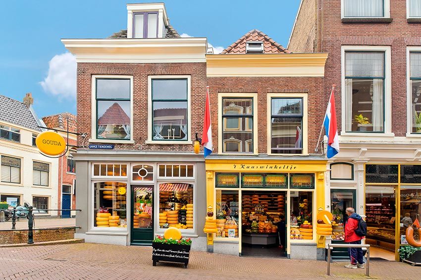 Tienda de quesos en Gouda, Holanda