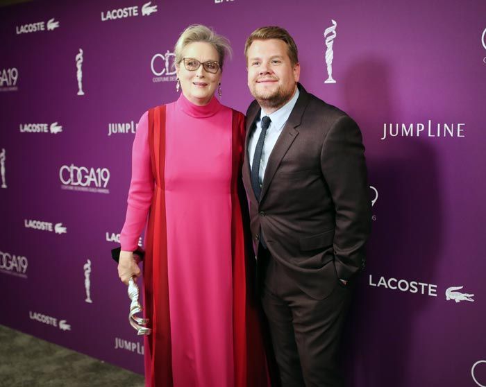 James Corden y Meryl Streep