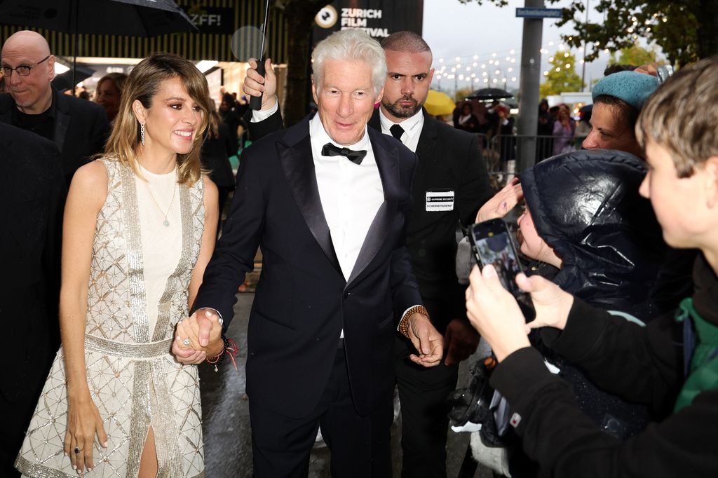 Richard y Alejandra Gere en el Festival de Cine de Zúrich el 8 de octubre de 2024