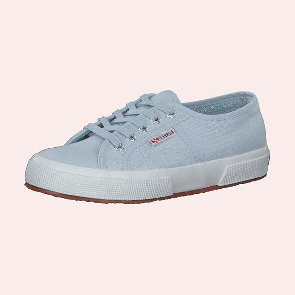 zapatillas superga azul bebe