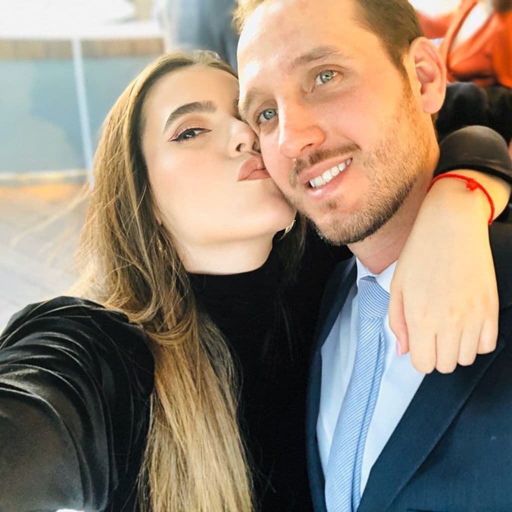 Camila Fernández y su esposo