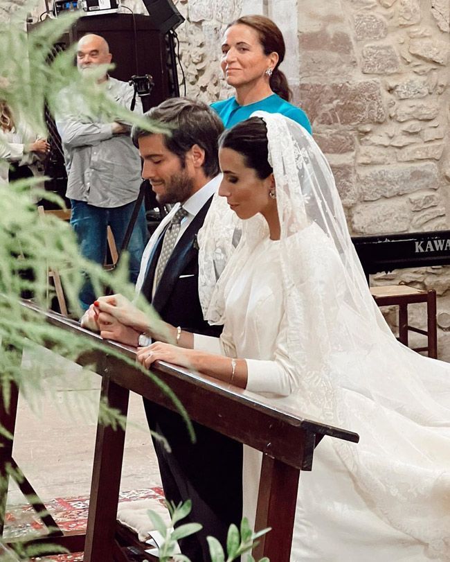 Laura Corsini en su boda