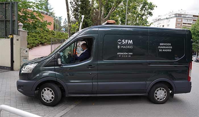 Furgón funerario Mila Ximénez