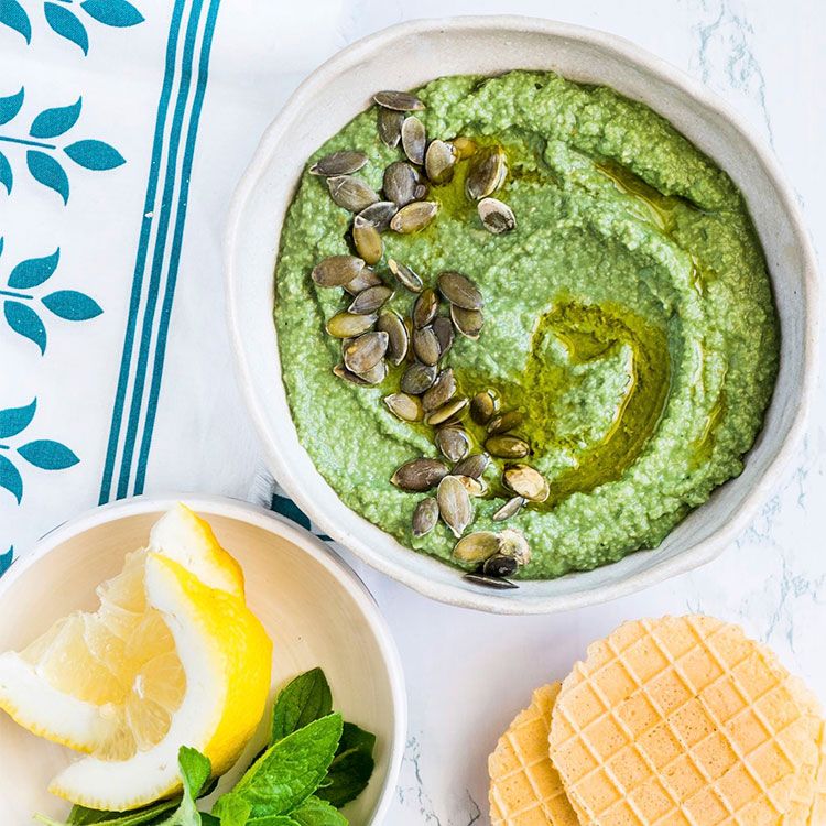 Hummus de edamame