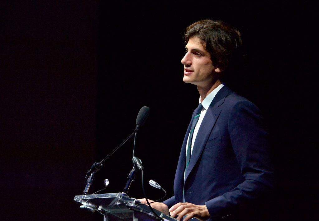 BOSTON, MA - MAY 20:  Jack Schlossberg speaks at the John F. Kennedy Library at the annual JFK Profile in Courage Award on May 20, 2018 in Boston, Massachusetts.  This year former New Orleans Mayor Mitch Landrieu receives the award. Landrieu was mayor from 2010-2018 and successfully called for the removal of four confederate statues in New Orleans in 2017.  (Photo by Paul Marotta/Getty Images)