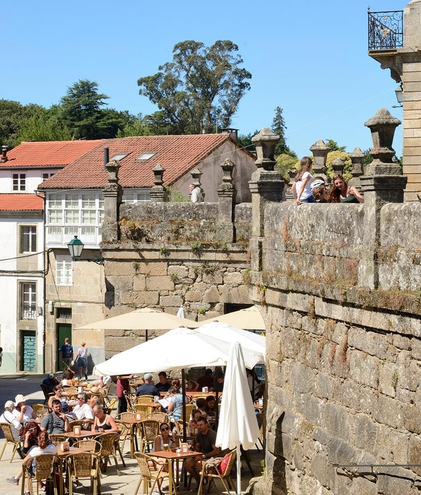 Terrazas casco antiguo de Santiago de Compostela