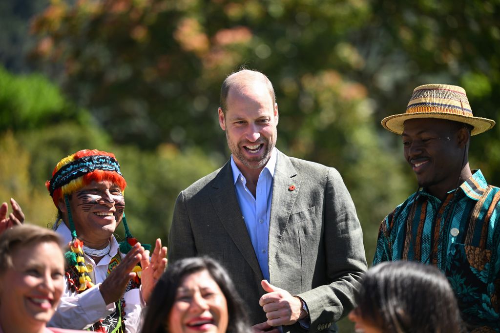 El Principe Guillermo durante su visita a Sudafrica 