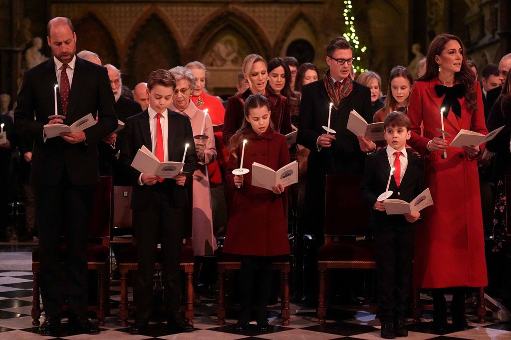 La familia participó con entusiasmo en el concierto celebrado en la Abadía de Westminster.