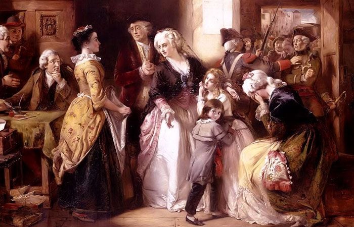 El arresto de Luis XVI y su familia