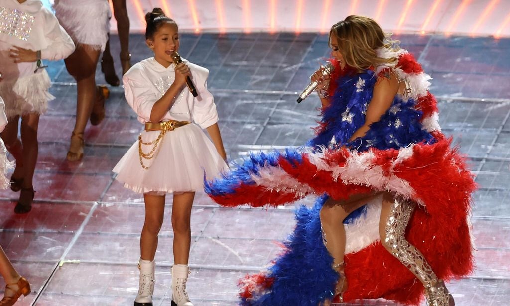 Jennifer Lopez daughter joins her for halftime show