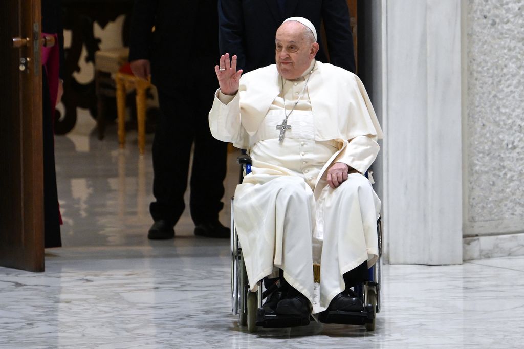 Papa Francisco en una audiencia en enero de 2025