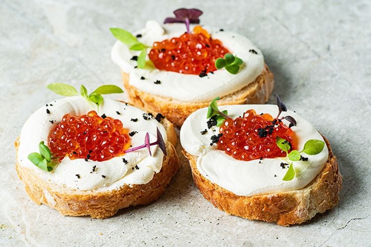 burrata adob canapes