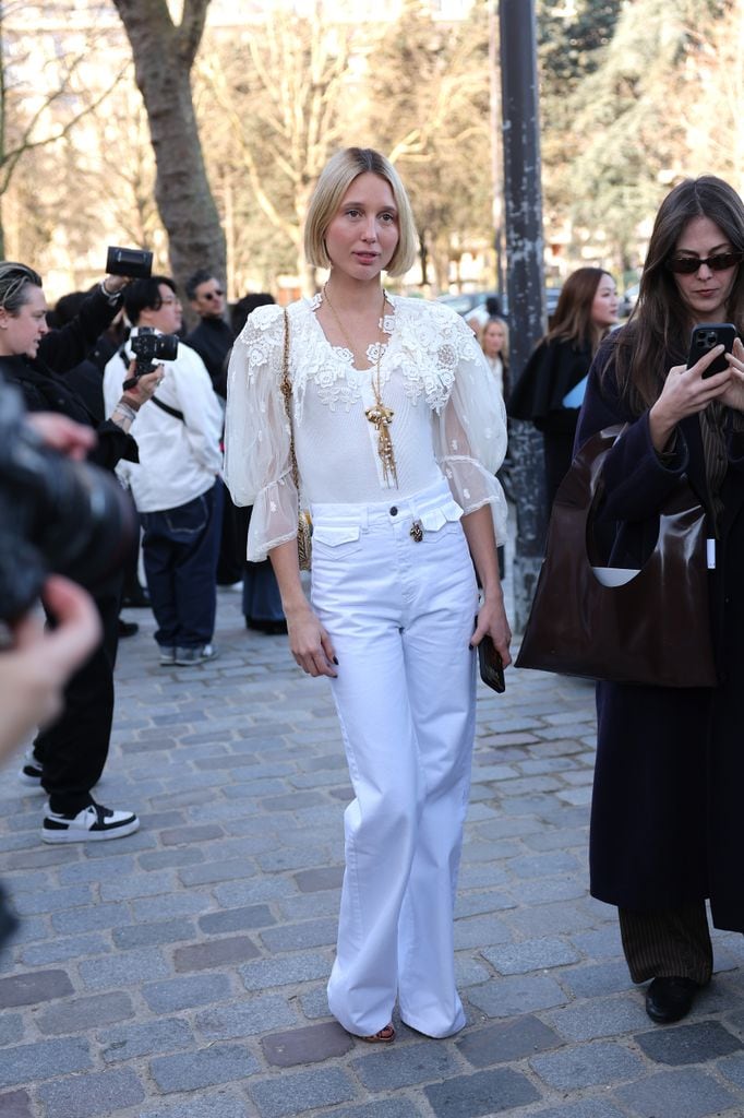 Olympia de Grecia en el desfile de Chloé en Paris Fashion Week