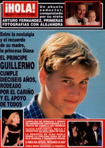 Portada de ¡HOLA! del 16 cumpleaños de Guillermo de Inglaterra