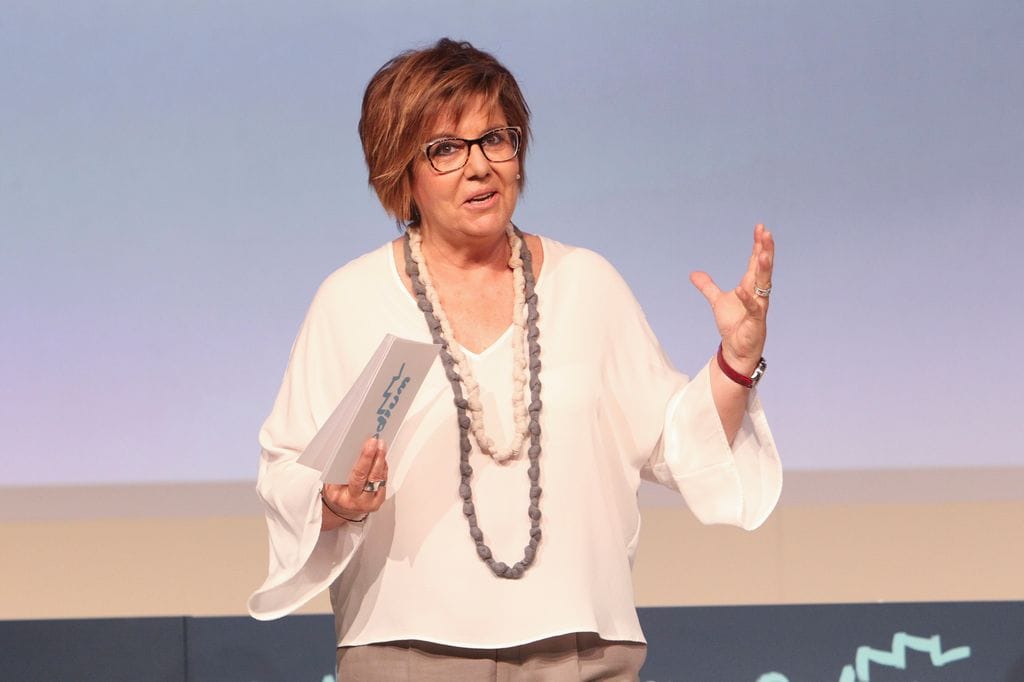 La periodista María Escario durante la presentación de las Becas Podium 28/06/2016 Madrid