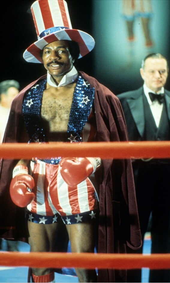 Carl Weathers como Apollo Creed en Rocky