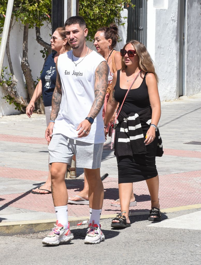 Rocío Flores y su novio Manuel 