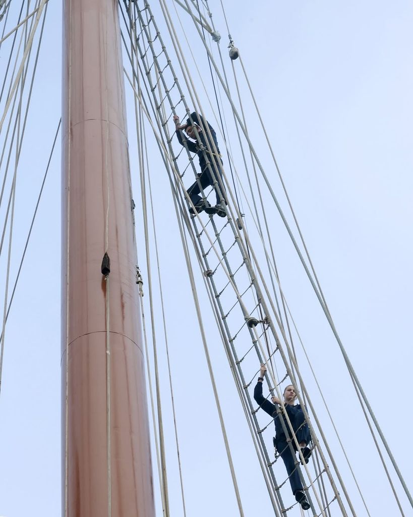 La princesa Leonor abordo del Juan Sebastian Elcano