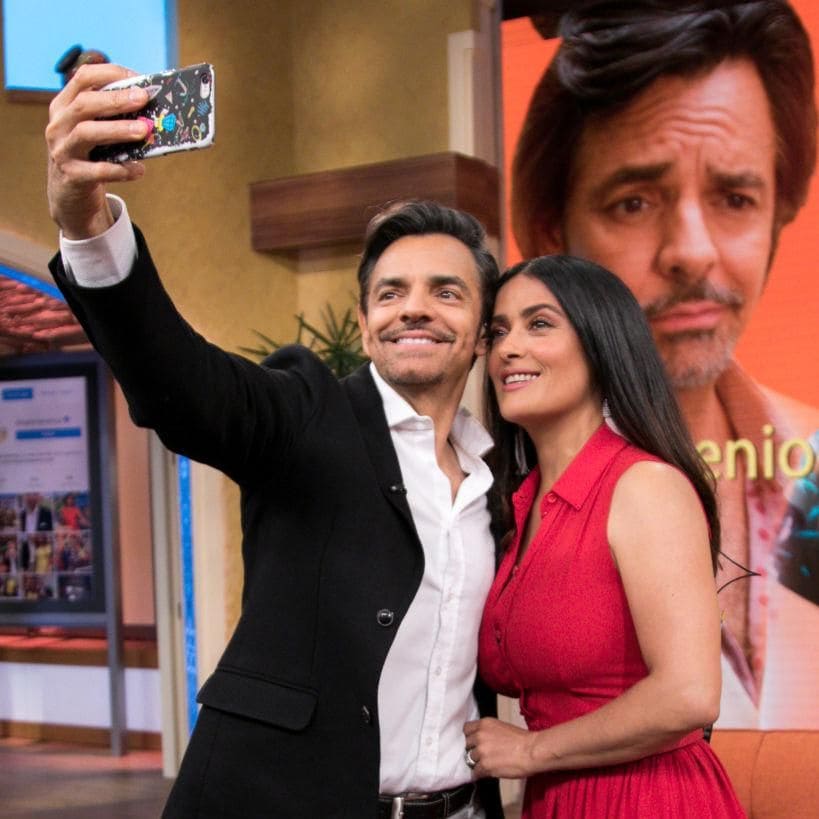 Salma Hayek y Eugenio Derbez