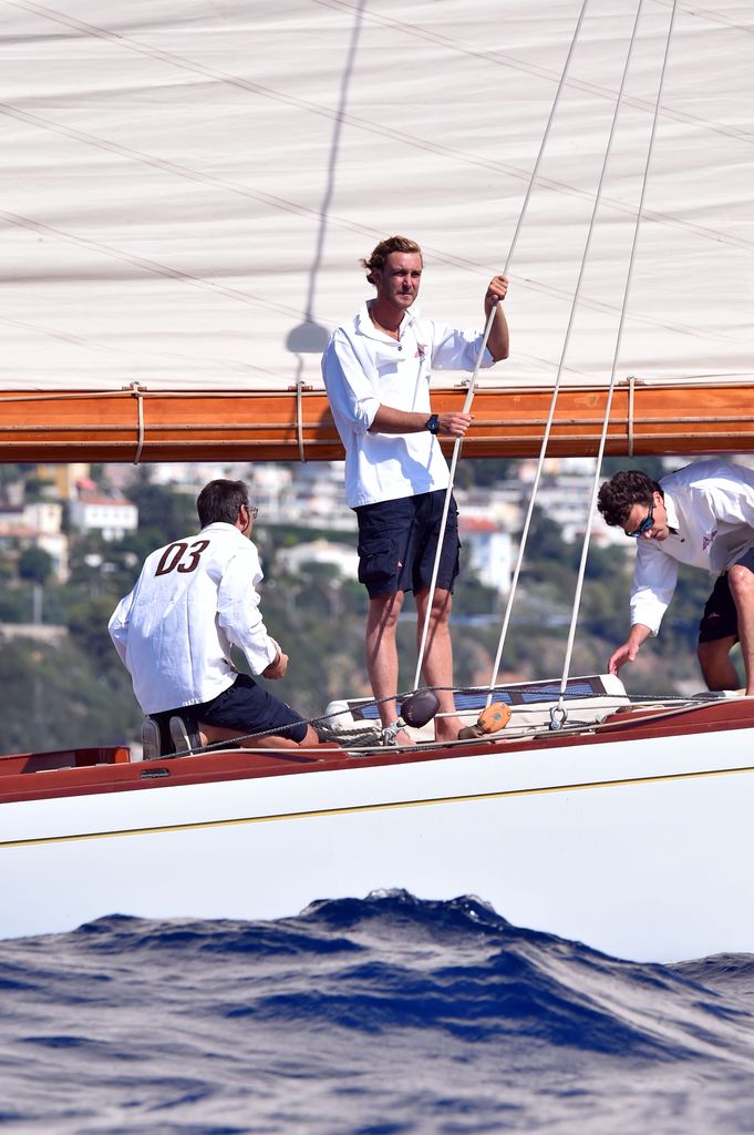 Pierre Casiraghi en un barco 