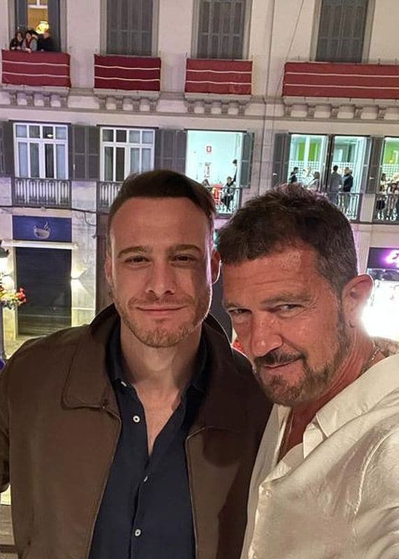 Antonio Banderas y Kerem Bürsin en Málaga