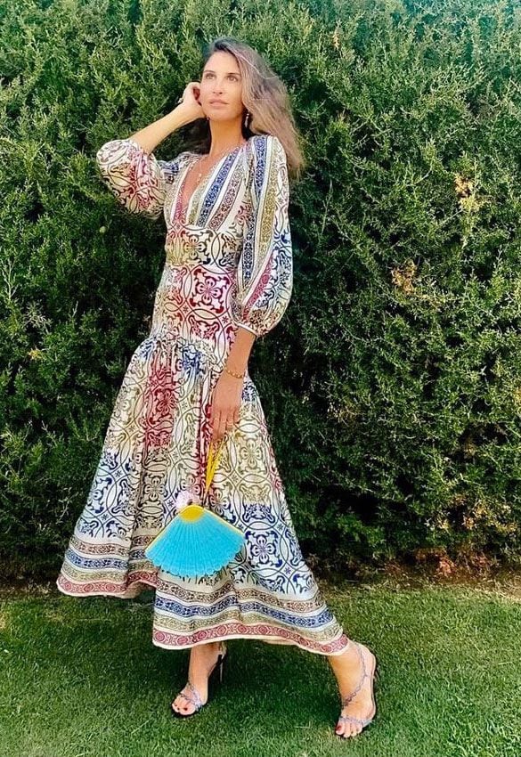 Inés Domecq con su look de boda de verano