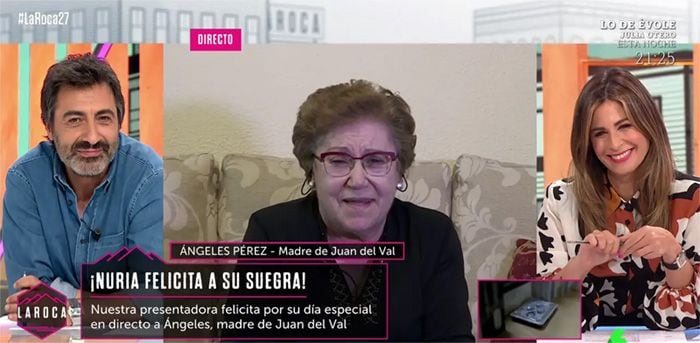 Nuria Roca con su suegra