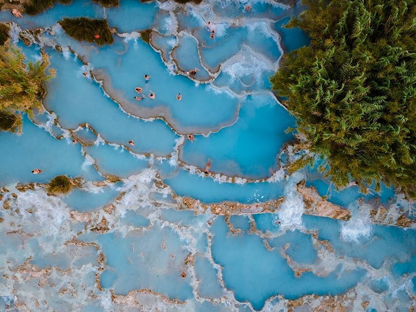 Termas de Saturnia, Toscana, Italia